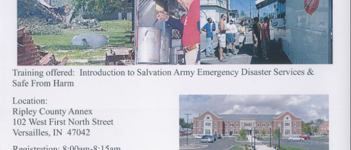 Salvation Army Disaster Training